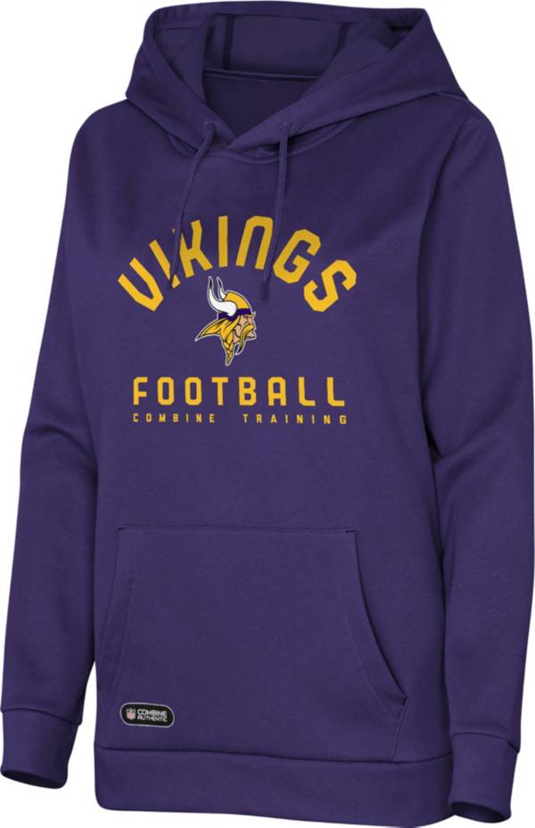 NFL Combine Women's Minnesota Vikings Game Hype Team Color Hoodie