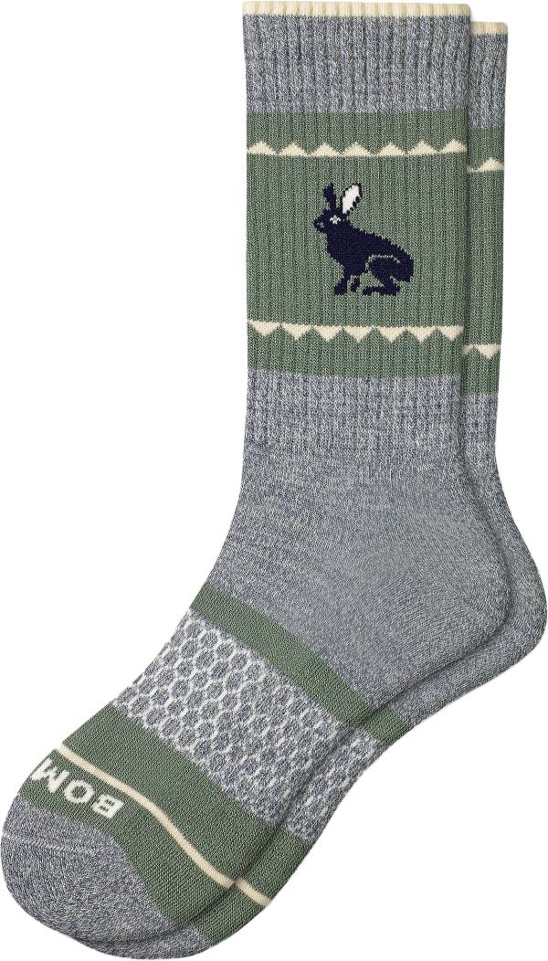 Bombas Placed Hare Marled Merino Calf Socks product image