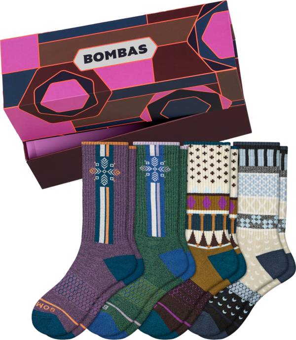 Bombas Men's Merino Wool Calf Sock 4Pack Gift Box Publiclands