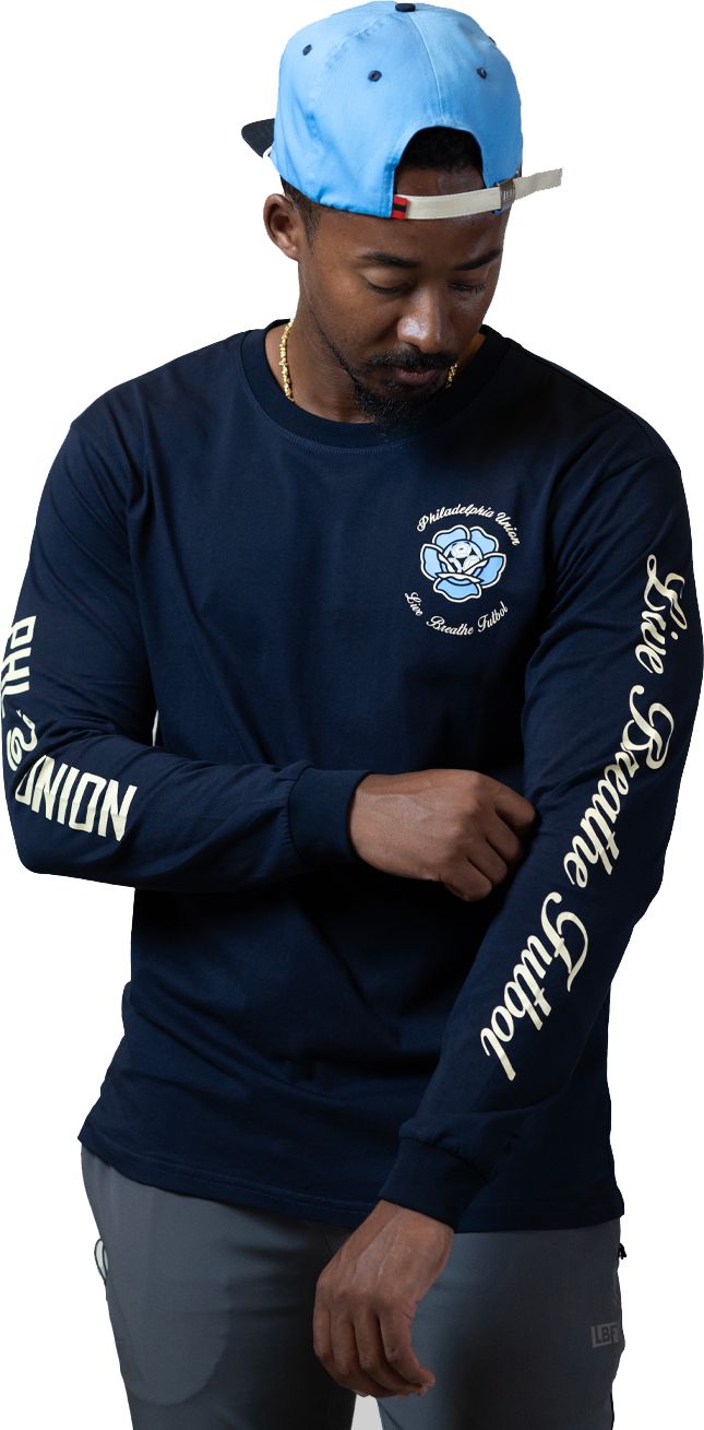Live Breathe Futbol Philadelphia Union Multi-Hit Navy Long Sleeve Shirt product image