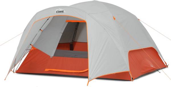 Dick's Sporting Goods Core Equipment 6-Person Straight Wall Cabin Tent With  Screen Room