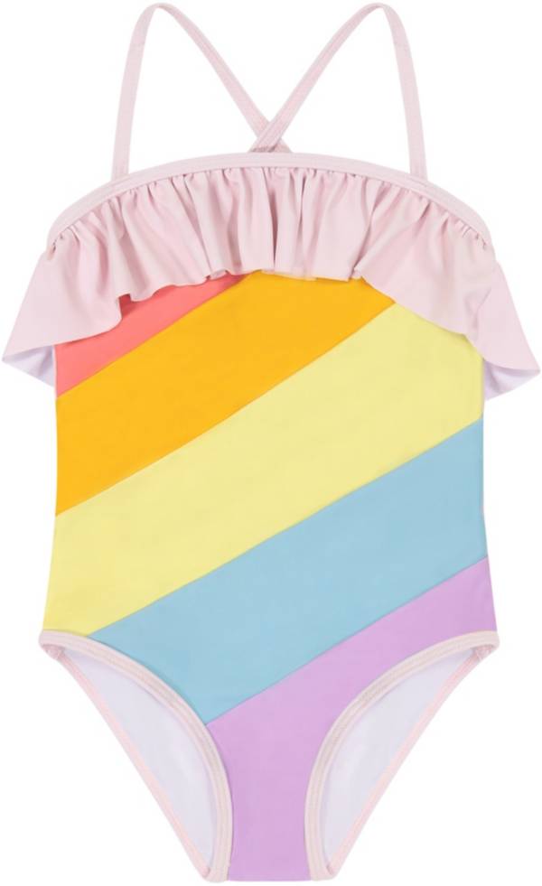 Andy & Evan Girls' Rainbow Print One-Piece Swimsuit product image