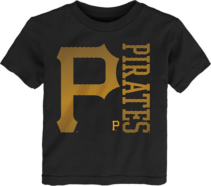 MLB Team Apparel 4-7 Pittsburgh Pirates Black Impact T-Shirt