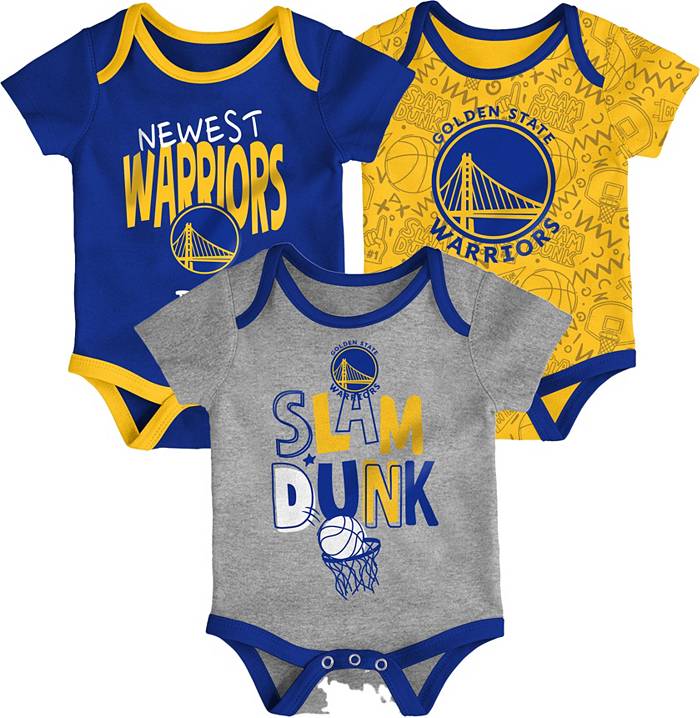 Golden State Warriors Born To Win 3 Pack Creeper - Newborn