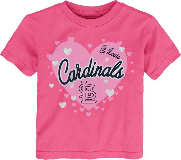 MLB Team Apparel Toddler St. Louis Cardinals Dark Pink Bubble