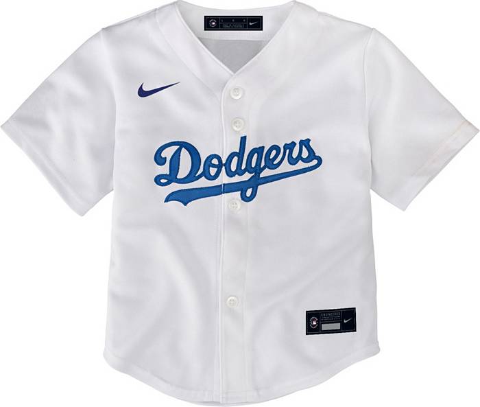 White Nike MLB Los Angeles Dodgers Cooperstown Jersey