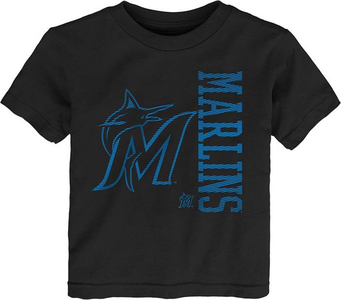 MLB Team Apparel Toddler Miami Marlins Black Impact T-Shirt