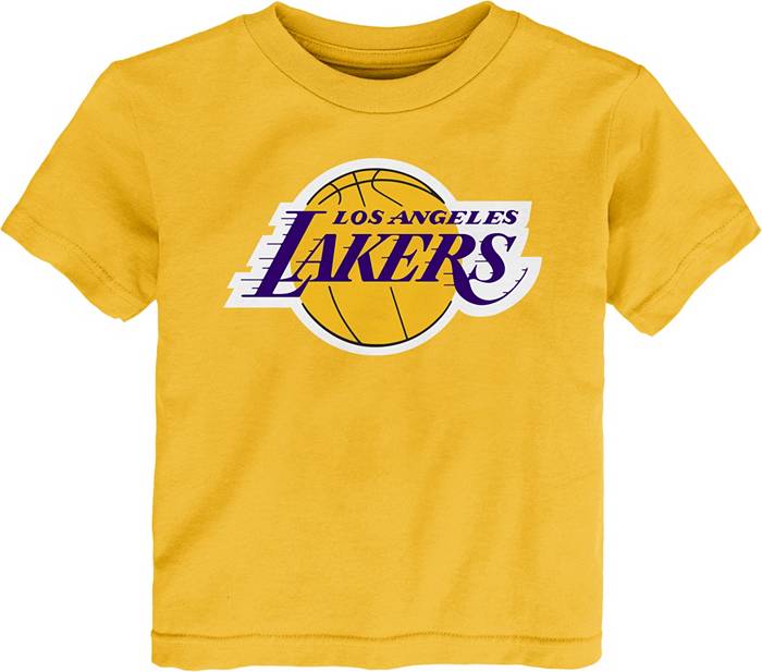 GOLD Lebron James Los Angeles Lakers "LOGO" T-Shirt