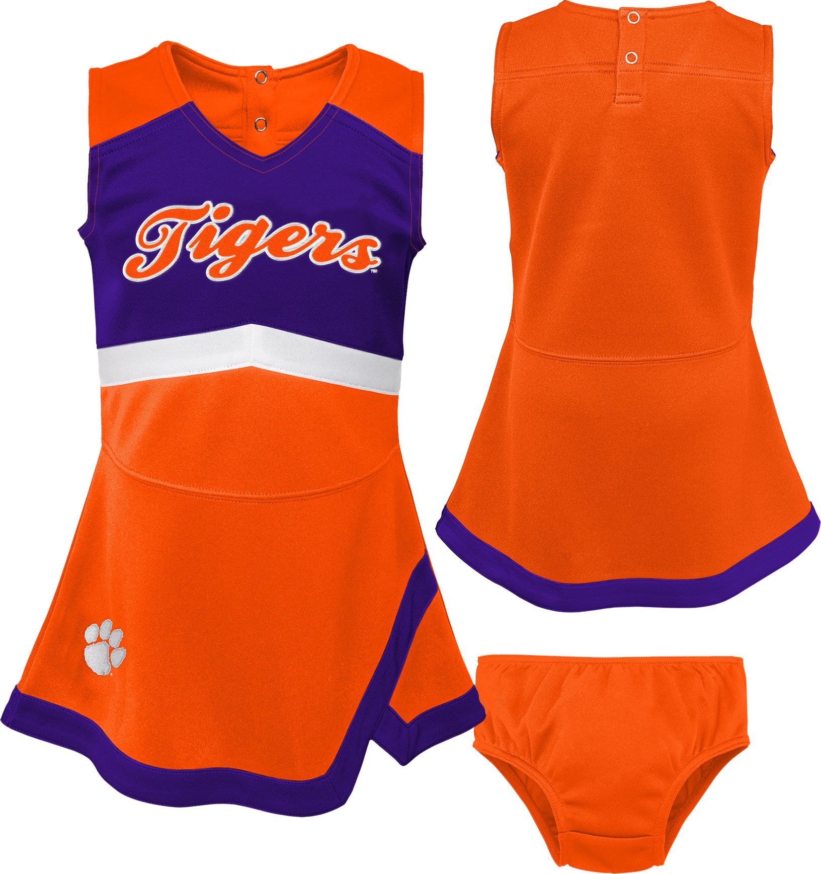 Gen2 Toddler Girls' Clemson Tigers Orange Cheer Dress product image
