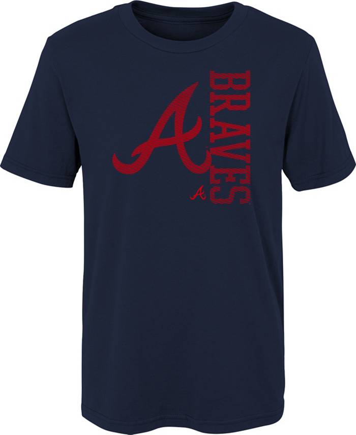 MLB Team Apparel 4-7 Atlanta Braves Navy Impact T-Shirt