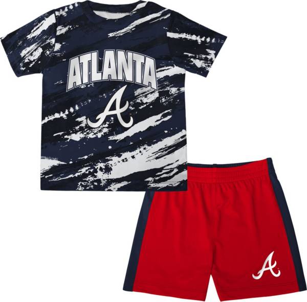 Dick's Sporting Goods Nike Youth Atlanta Braves Ronald Acuna Jr. #13 Navy  4-7 T-Shirt