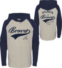 MLB Team Apparel Youth Atlanta Braves Navy Bases Loaded Hooded