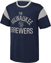 Outerstuff MLB Youth Boys Milwaukee Brewers Team Baseball Jersey, Navy