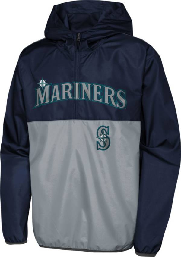 MLB Team Apparel Youth Seattle Mariners Colorblock Grand Slam Hoodie product image