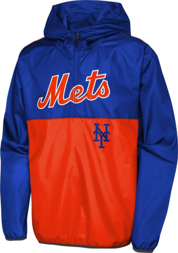MLB Team Apparel Youth New York Mets Colorblock Grand Slam Hoodie product image