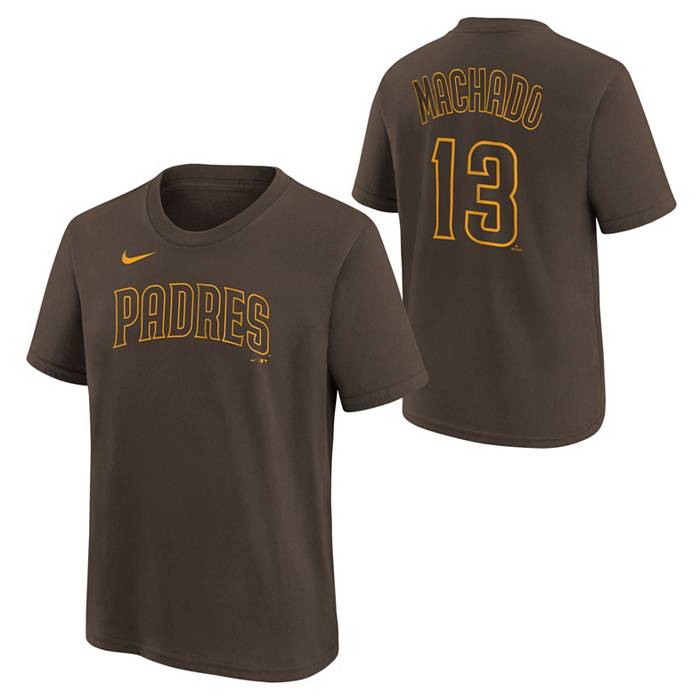 Nike Youth San Diego Padres Manny Machado #13 Brown Home T-Shirt