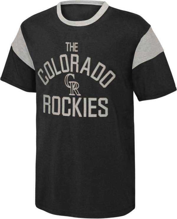 MLB Team Apparel Youth Colorado Rockies Black Home Run T-Shirt product image