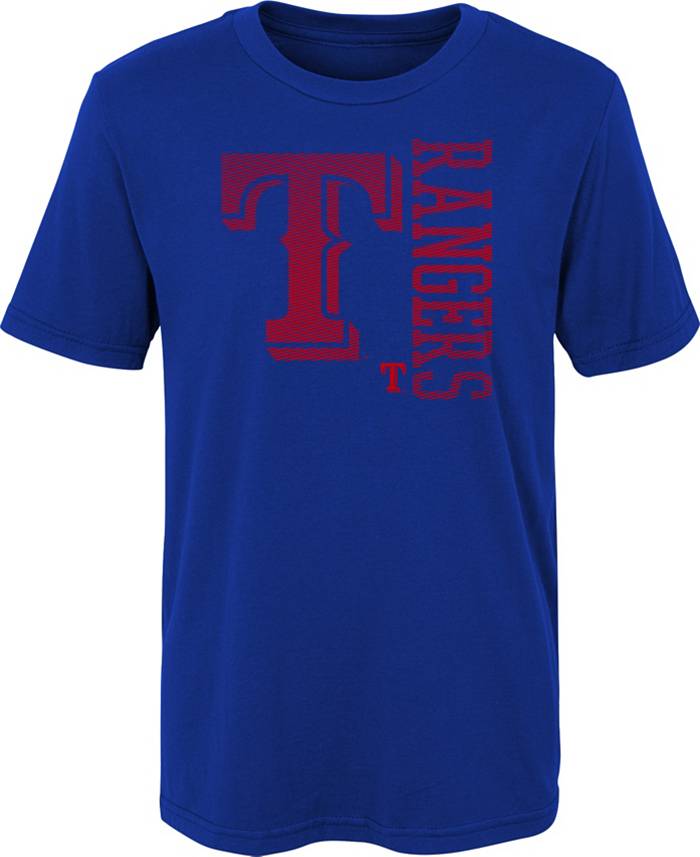 MLB Team Apparel 4-7 Texas Rangers Royal Impact T-Shirt