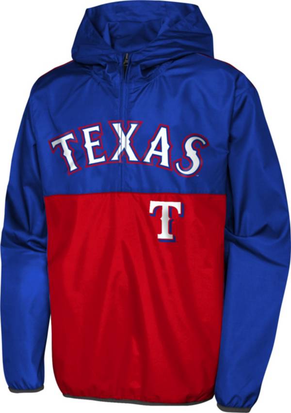 MLB Team Apparel Youth Texas Rangers Colorblock Grand Slam Hoodie product image