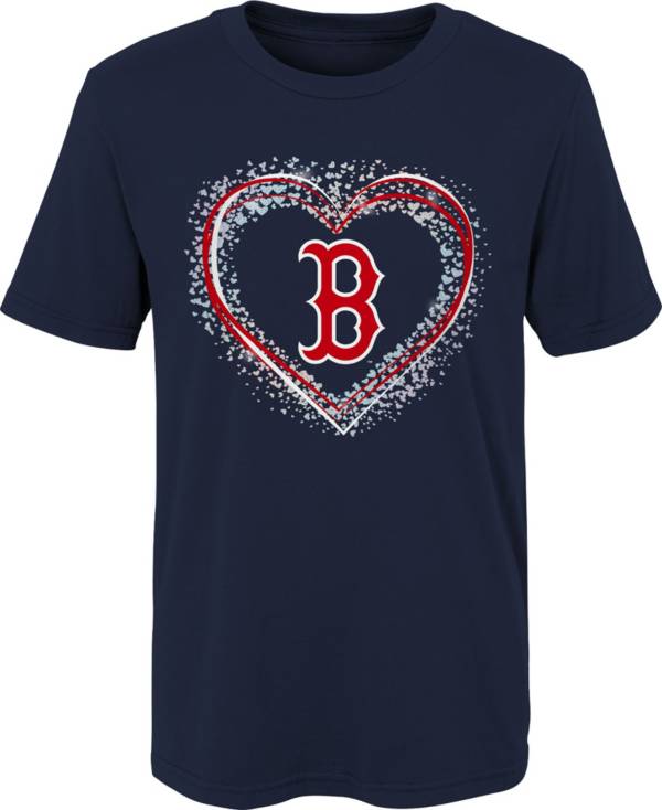 MLB Team Apparel 4-7 Boston Red Sox Navy Heart Shot T-Shirt product image