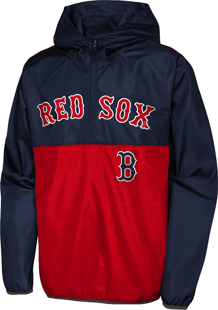 MLB Team Apparel Youth Boston Red Sox Colorblock Grand Slam Hoodie