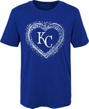 MLB Team Apparel 4-7 Kansas City Royals Royal Heart Shot T-Shirt
