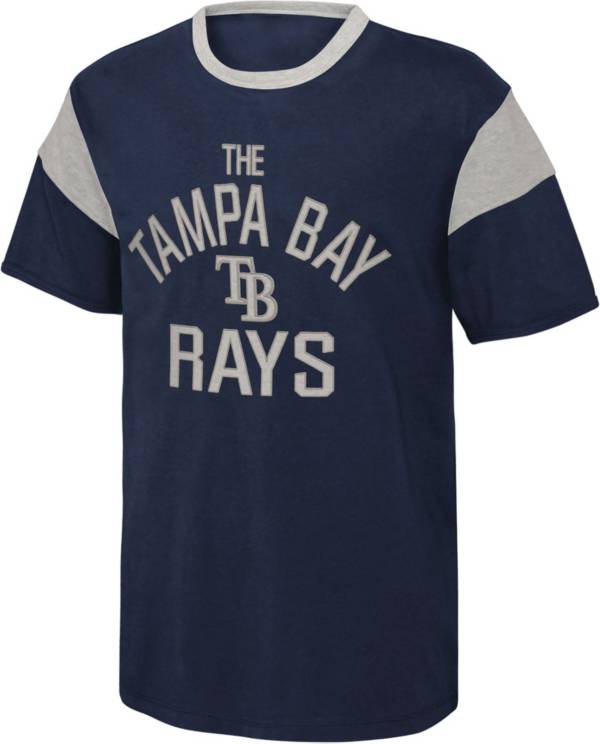 MLB Team Apparel Youth Tampa Bay Rays Navy Home Run T-Shirt product image