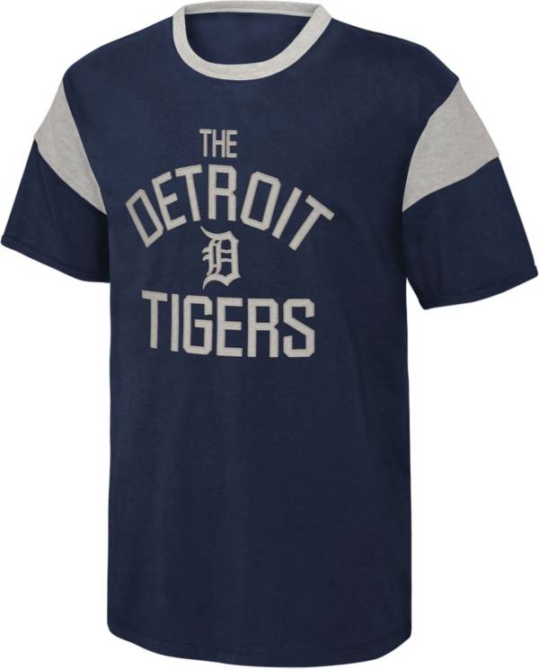 MLB Team Apparel 4-7 Detroit Tigers Navy Heart Shot T-Shirt