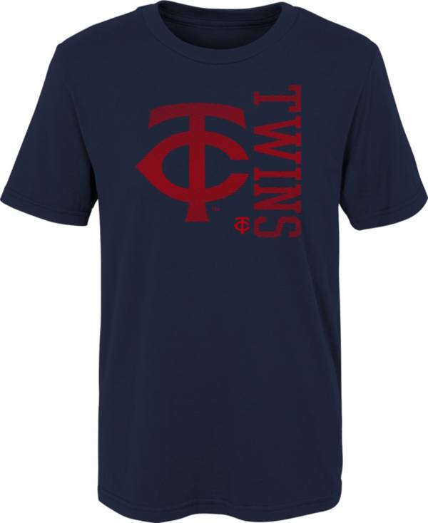 MLB Team Apparel 4-7 Minnesota Twins Navy Impact T-Shirt, Boys