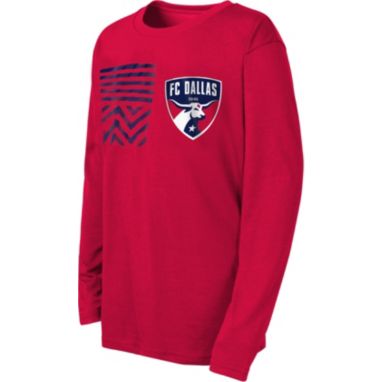 sorry, MLS Youth FC Dallas Overhead Red Long Sleeve Shirt is currently out of stock