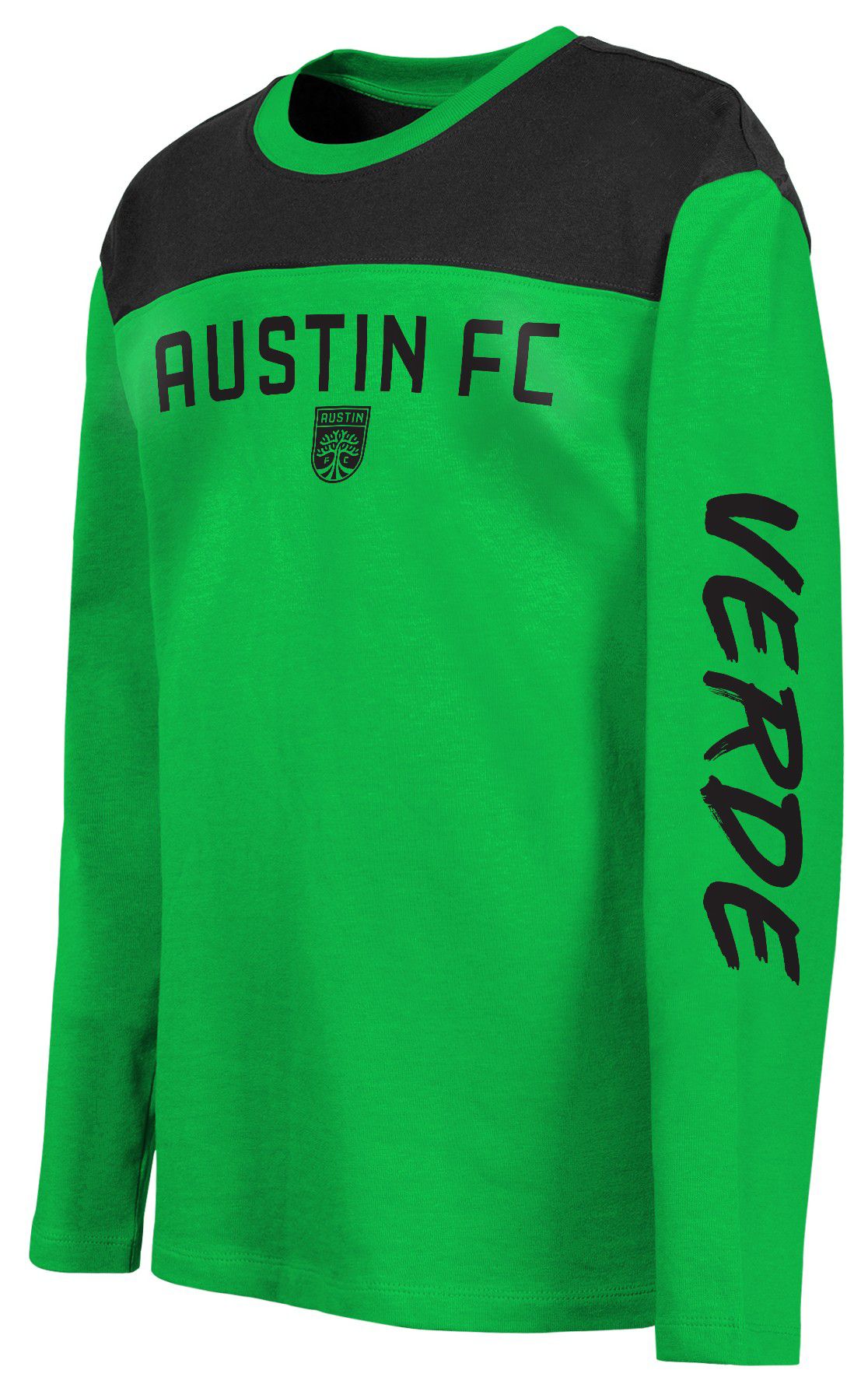 MLS Youth Austin FC Unbeaten Run Green Long Sleeve Shirt product image
