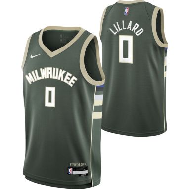 sorry, Nike Little Kids' Green Milwaukee Bucks Damian Lillard #0 Swingman Icon Jersey is currently out of stock