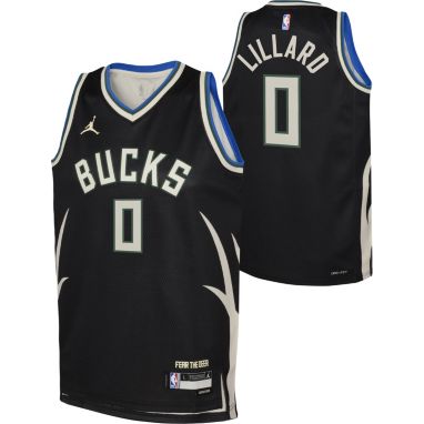 sorry, Jordan Youth Milwaukee Bucks Damian Lillard #0 Statement Jersey is currently out of stock