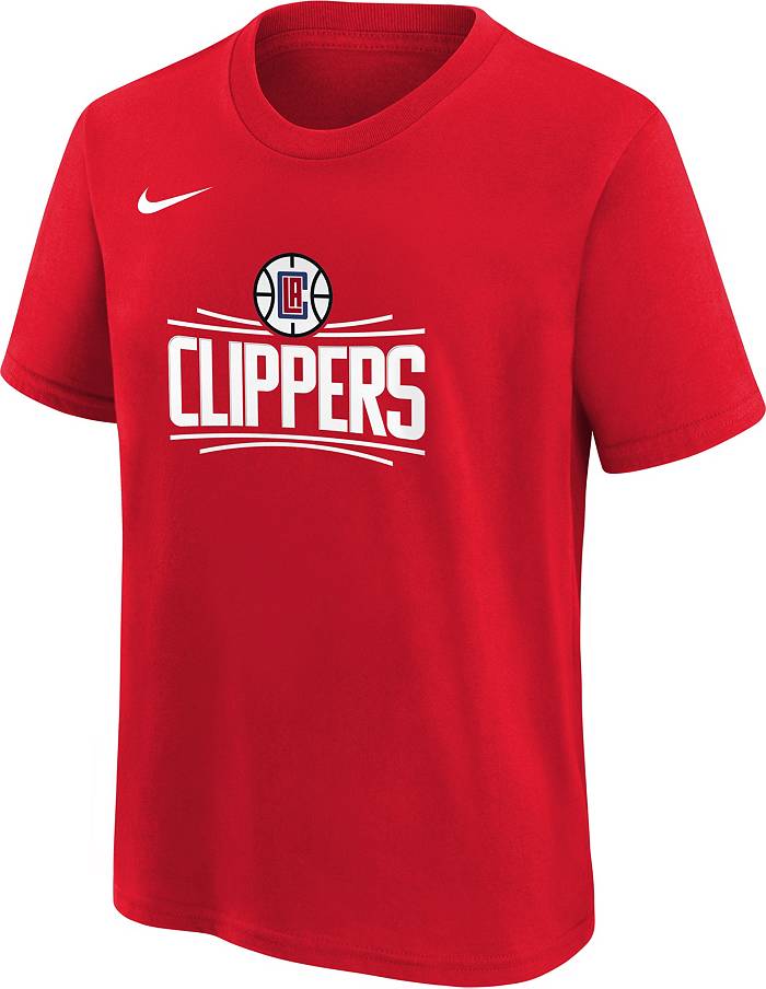 Jordan Men's Los Angeles Clippers Paul George #13 Statement Black T-Shirt