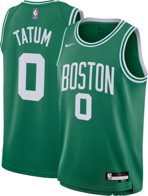 Nike Youth Boston Celtics Green Jayson Tatum #0 Swingman Jersey