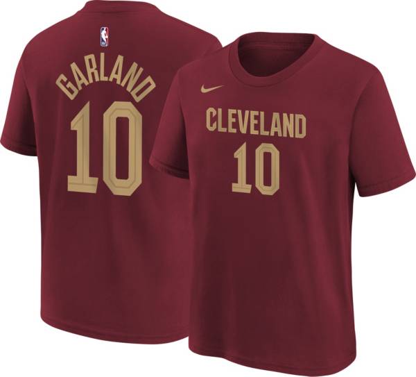 Nike Youth 2022-23 City Edition Cleveland Cavaliers Darius Garland #10  White Cotton T-Shirt