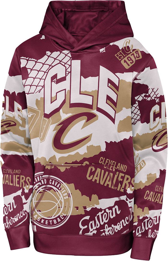 Cleveland Cavs Nike Showtime Zip up Hoodie Sweatshirt Youth Size 14/16  Large