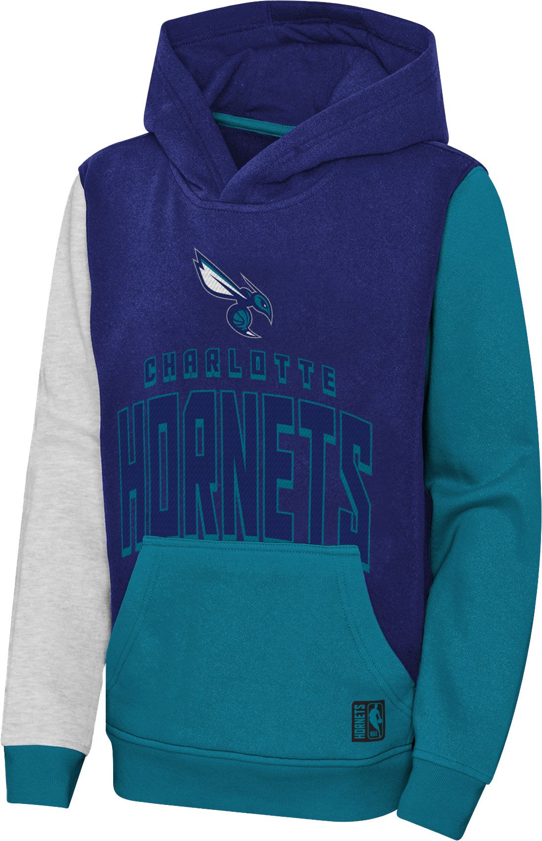 Outerstuff Youth Charlotte Hornets Rimshot Pullover Blue Hoodie
