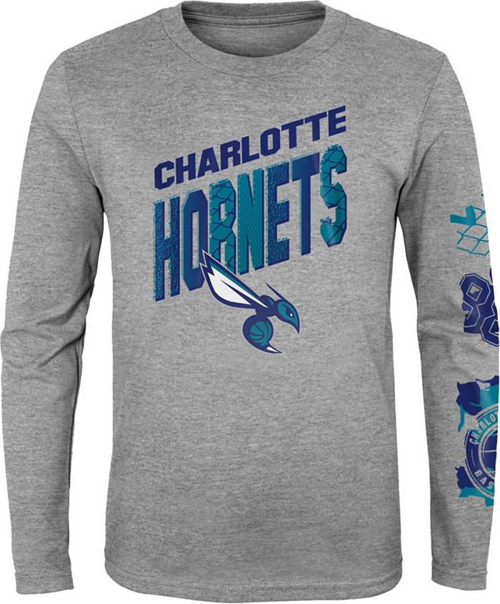 Nike Youth Charlotte Hornets Grey Parks & Wreck Long Sleeve T-Shirt | Dick's Sporting