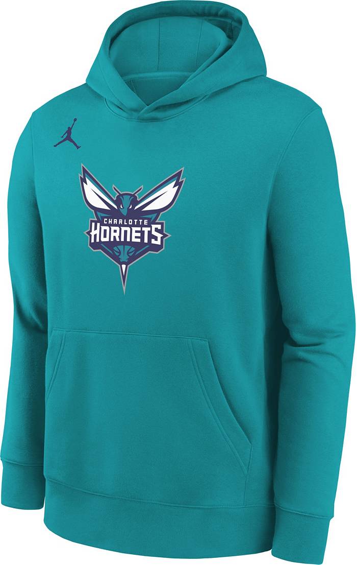 New Era Charlotte Hornets NBA Grey Pullover Hoody Sweatshirt