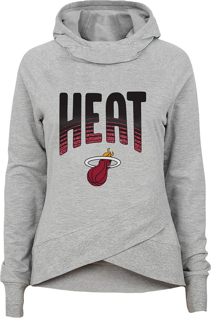 Outerstuff Nike Youth Miami Heat Black Club Logo Fleece Sweatshirt, Boys', Small