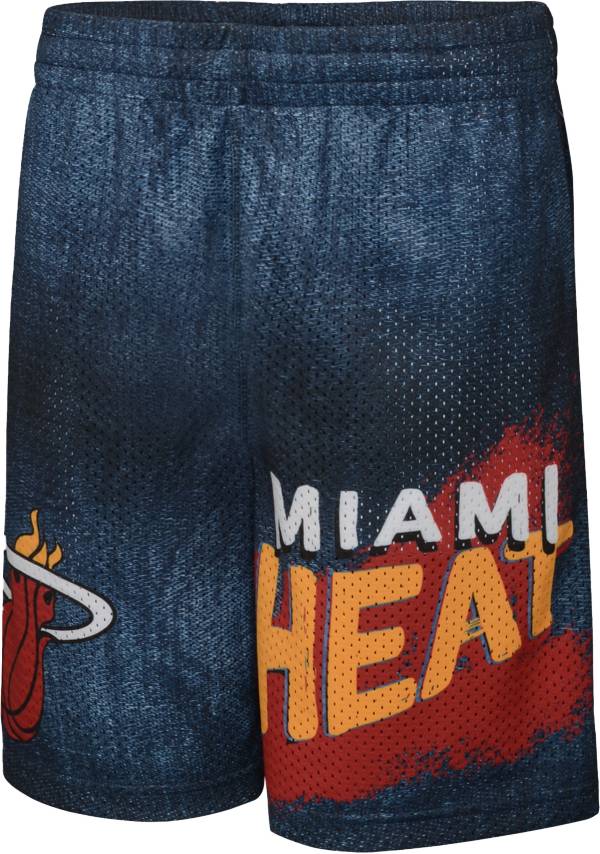 Nike Youth Miami Heat Blue Heatup Swingman Shorts product image