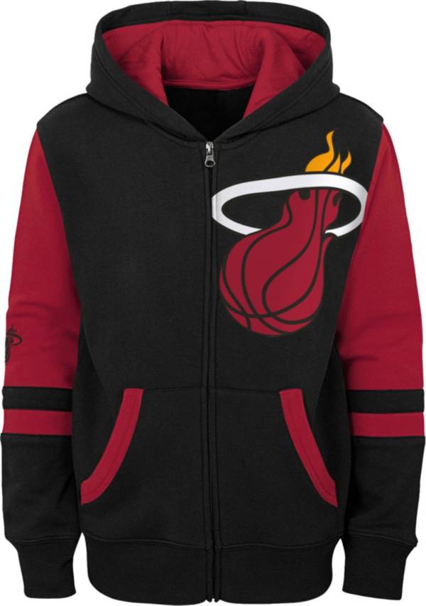 Miami heat discount zip up hoodie