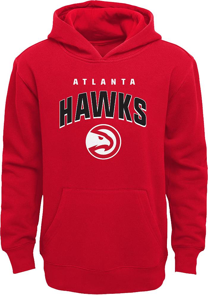 Nike Youth Atlanta Hawks Spotlight Pullover Fleece Hoodie - Red - M Each