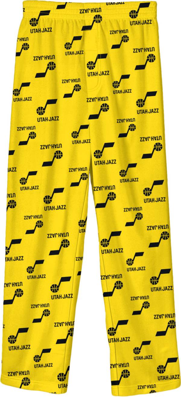 Outerstuff Youth Utah Jazz Team Colored Printed Yellow Pants