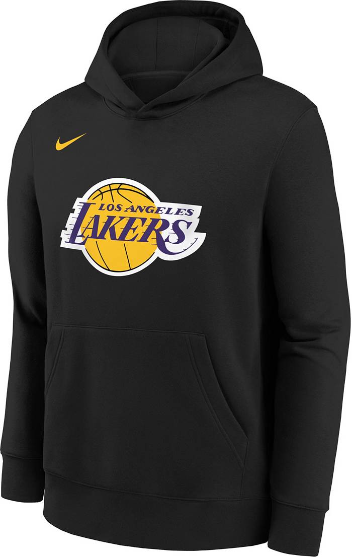 Outerstuff Nike Youth Los Angeles Lakers Purple Club Logo Fleece Sweatshirt, Boys', XL