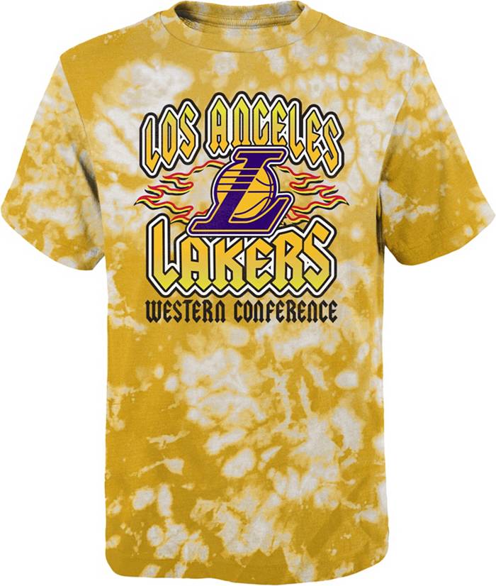 Nike Youth Los Angeles Lakers Yellow School of Rock T-Shirt