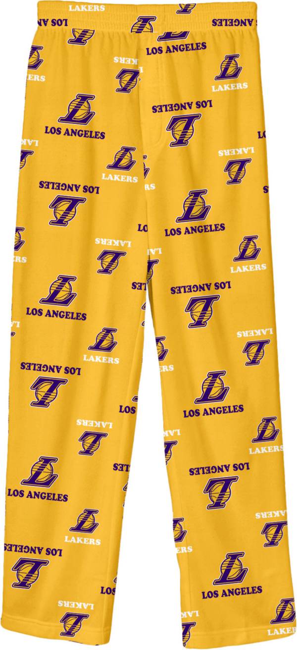 Yellow discount lakers sweatpants