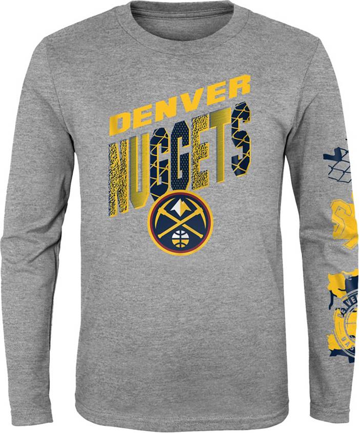 Dick's Sporting Goods Nike Youth Denver Nuggets Practice Performance Long  Sleeve T-Shirt