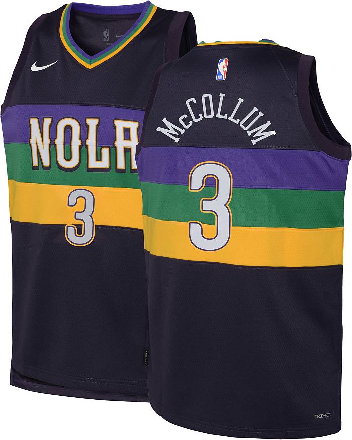 Youth Nike CJ McCollum Purple New Orleans Pelicans Swingman Jersey